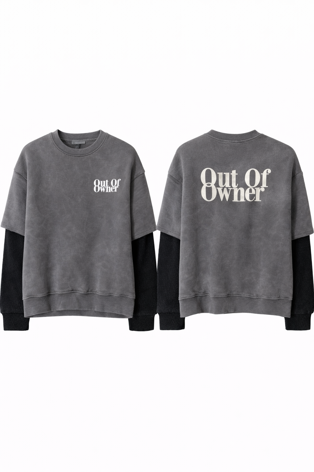 (852)-ONT OF אפור