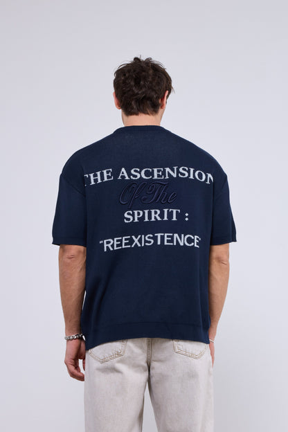 T-shirts סרוג 734-כחול