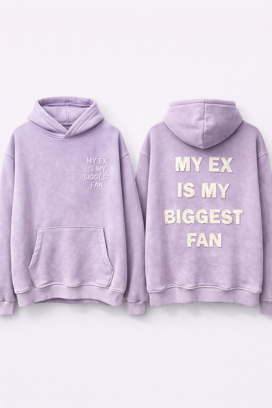 878 קפוצון פוטר הדפס-סגול בהיר