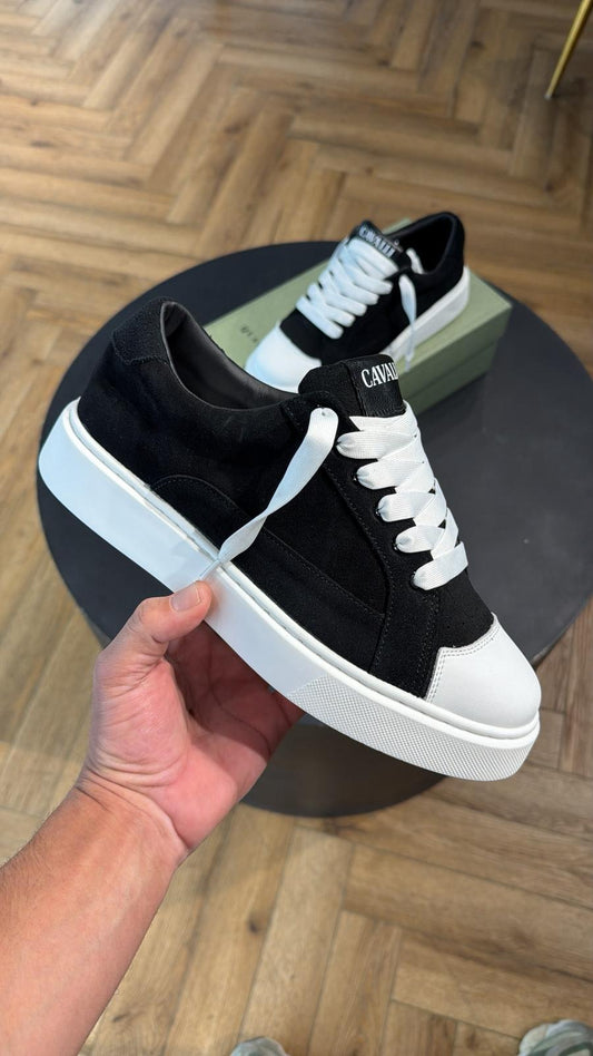 913 סניקרס קטיפה-שחור