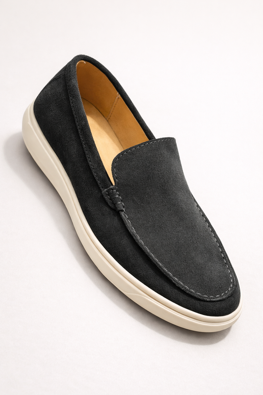 916 מוקסין קטיפה-שחור