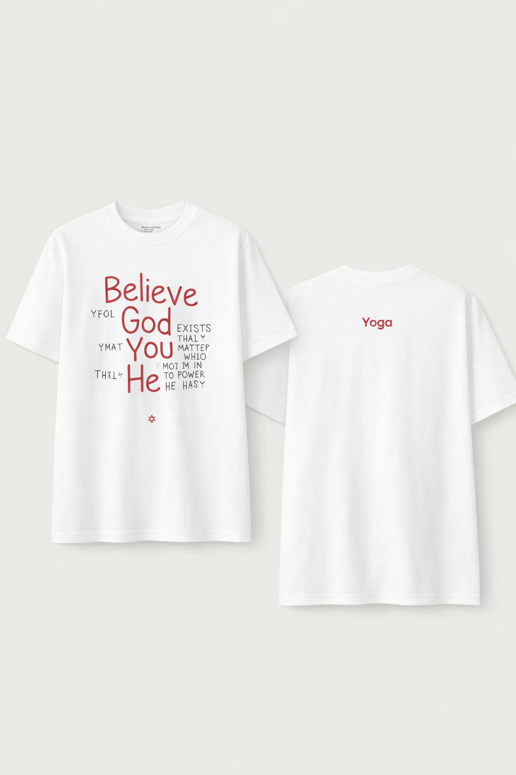 (945) BELIEVE GOD-לבן