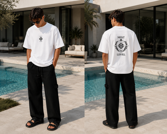 1055 NEXT t-shirt-לבן