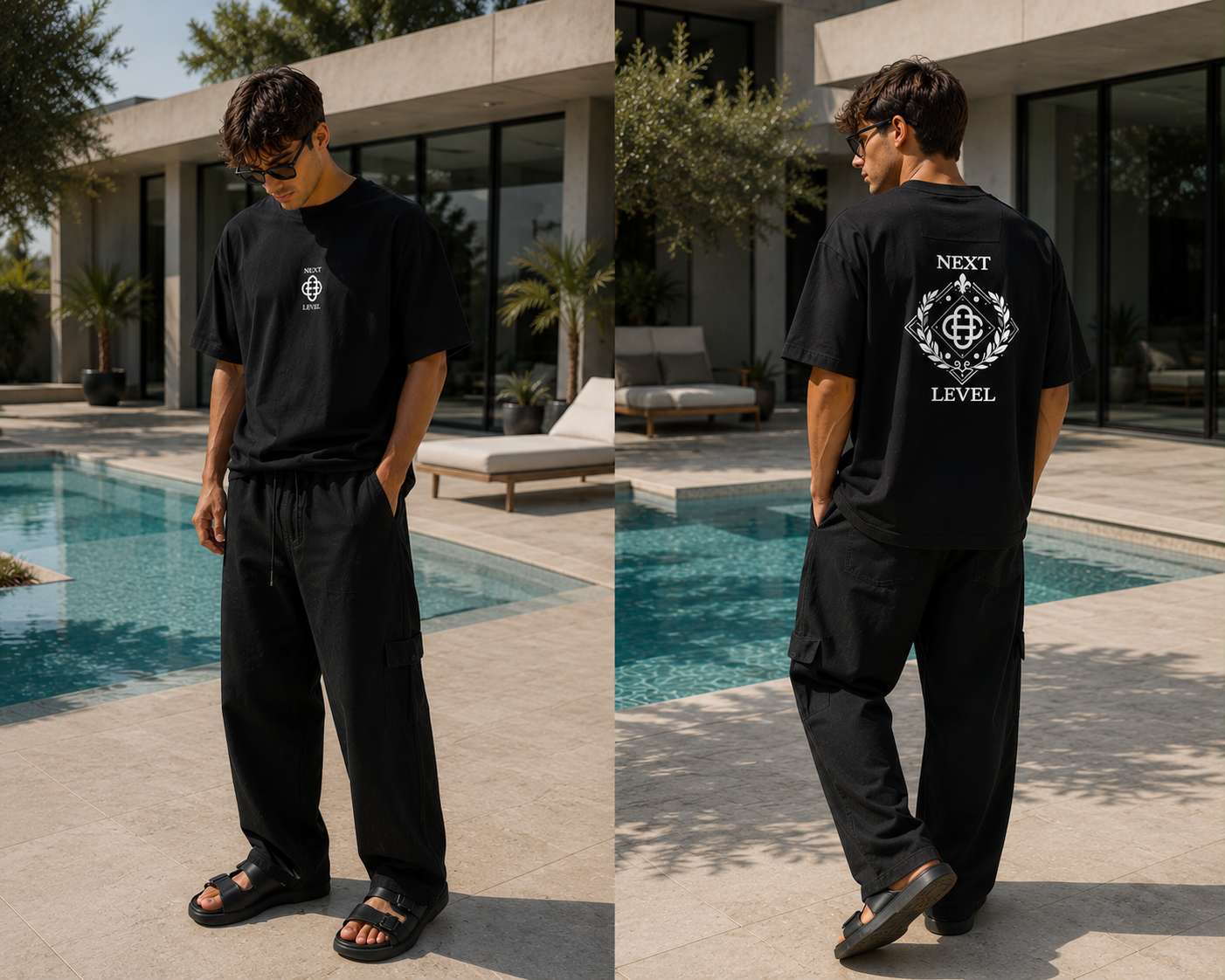 1055 NEXT t-shirt-שחור