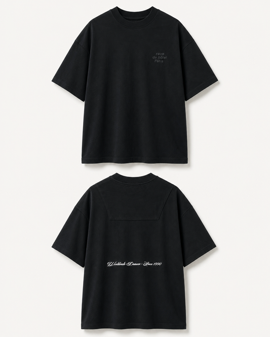 1137 t-shirt rava de hotel-שחור
