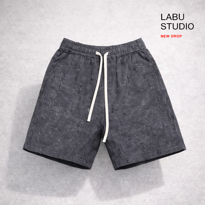 ברמודה קרע פס V-אפור